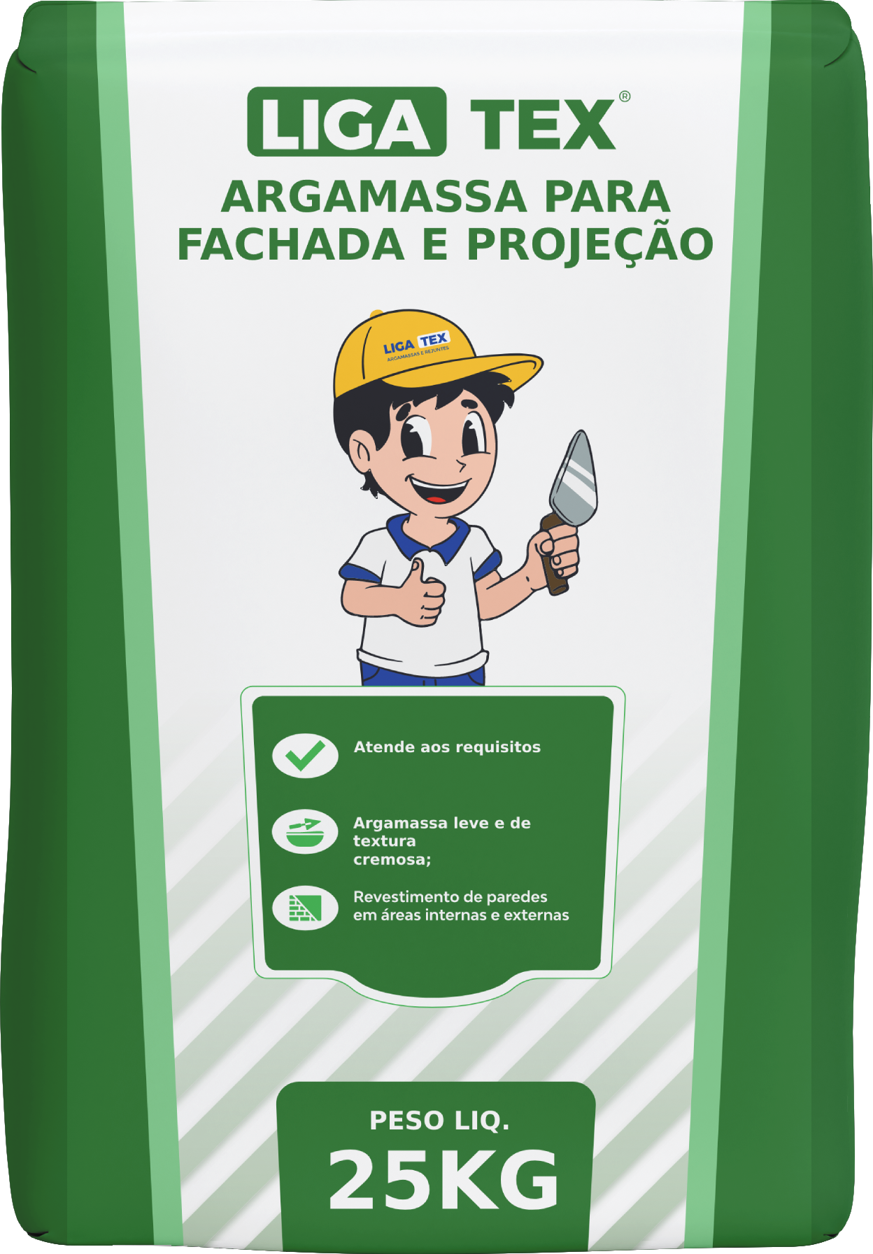 Argamassa Fachada e Projeção LigaTex